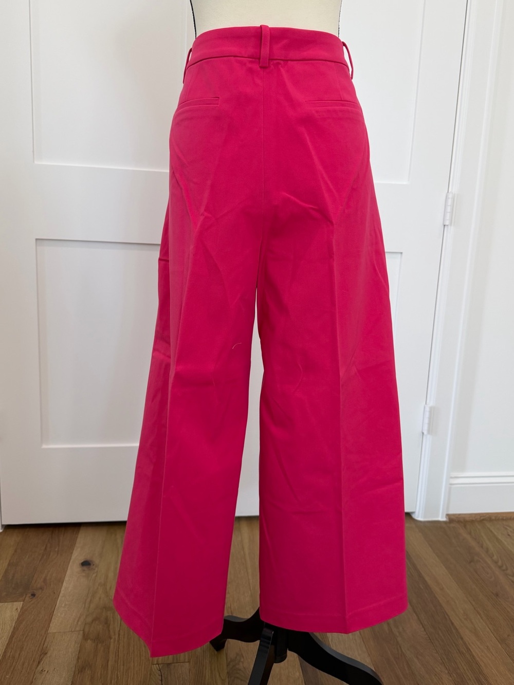 J.Crew Women’s Size 12 Bright Pink Wide Leg Cropped Pants NWT